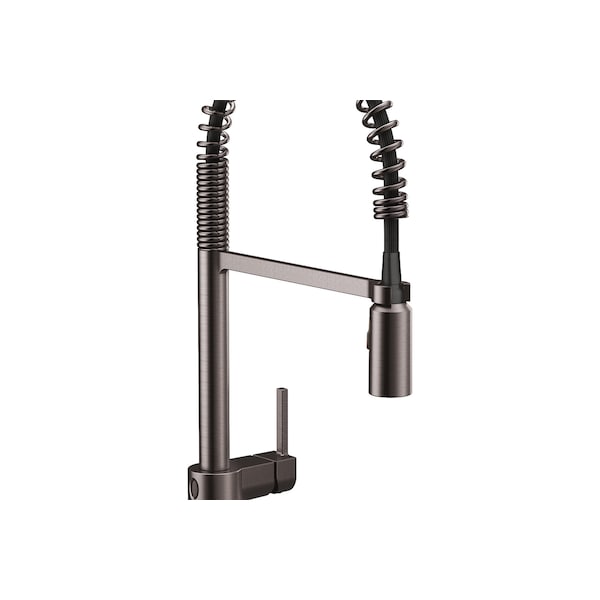 One-Handle Pulldown Kitchen Faucet Black Stainless